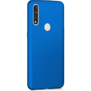Matte Silicone Oppo A31 Kılıf Mavi