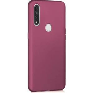 Matte Silicone Oppo A31 Kılıf Mor
