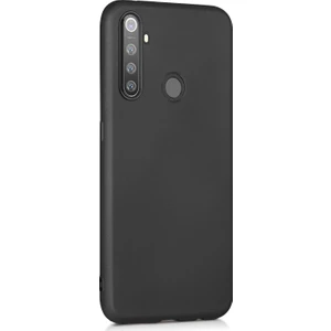 Matte Silicone Realme 5i Kılıf Siyah