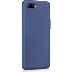 Matte Silicone Realme C2 Kılıf Lacivert