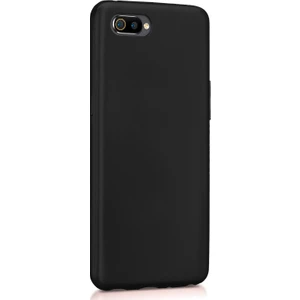 Matte Silicone Realme C2 Kılıf Siyah