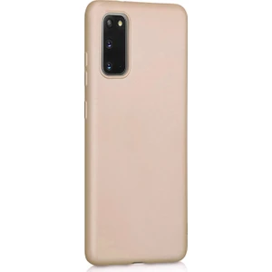 Matte Silicone Samsung Galaxy S20 Kılıf Gold