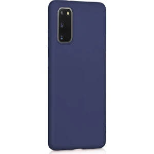 Matte Silicone Samsung Galaxy S20 Kılıf Lacivert