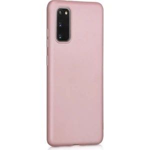 Matte Silicone Samsung Galaxy S20 Kılıf Rose Gold