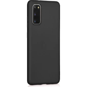 Matte Silicone Samsung Galaxy S20 Kılıf Siyah