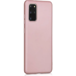 Matte Silicone Samsung Galaxy S20 Plus Kılıf Rose Gold