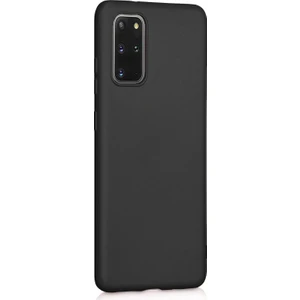 Matte Silicone Samsung Galaxy S20 Plus Kılıf Siyah