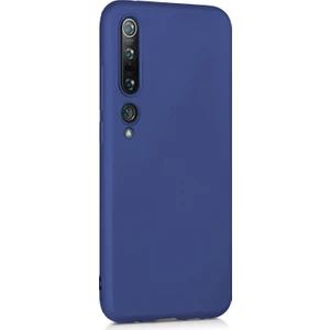 Matte Silicone Xiaomi Mi 10 Kılıf Lacivert