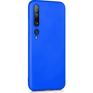 Matte Silicone Xiaomi Mi 10 Kılıf Mavi