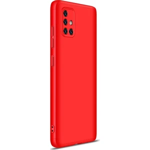 Samsung Galaxy A51 Kılıf Double Dip 360 Protective Kırmızı