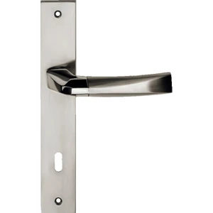 Kristal Oda Kapı Kolu Nikel Saten