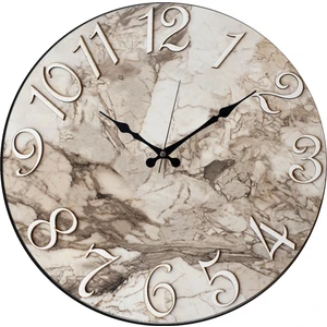 Mermer Desenli Duvar Saati