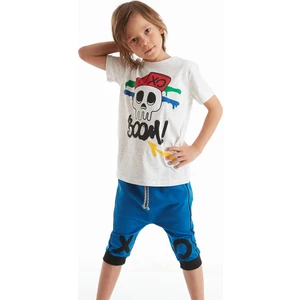 MSHB&G Xo Boom Erkek Çocuk T-shirt Kapri Şort Takım