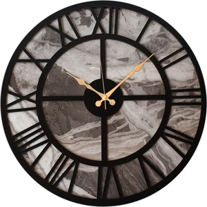 Mermer Desenli Duvar Saati