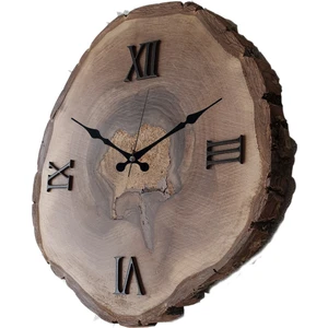 Doğal Masif Ahşap Duvar Saati
