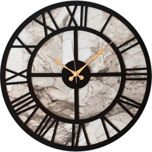 Mermer Desenli Duvar Saati