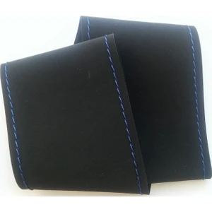 Alcantara Model Mavi Dikişli Oto Direksiyon Kılıfı