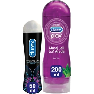 Play Aloe Vera 200ml Masaj Jeli &  + Extreme Anal  Jel 50ml