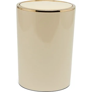 Lenox Çöp Kovası Bej Altın Çerçeve 6 lt