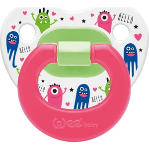 Wee Baby Desenli Damaklı Emzik No:3 -Pembe