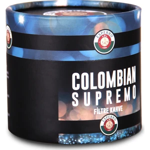 Colombıan Supremo Öğütülmüş Filtre Kahve 200 Gr, Karton Silindir Kutu