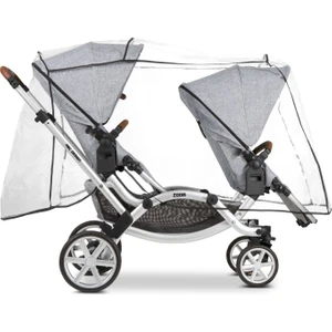 ABC Design İkiz Bebek Arabası Yağmurluk - İkiz Bebek Arabası Yağmurluğu (ABC Design "ZOOM" ile uyumlu)