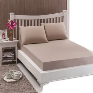 Tek Kişilik Penye Lastikli Çarşaf 100 x 200 Cm Sütlü Kahve