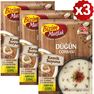 Bizim Mutfak Kemik Suyuna Düğün Çorbası 73 gr 3'lü Paket