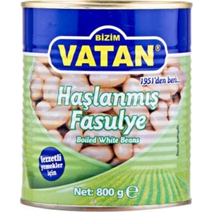 Bizim Vatan Haşlanmış Fasulye 800 gr