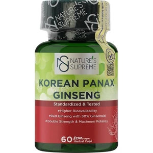 Nature's Supreme Korean Panax Ginseng 60 Kapsül