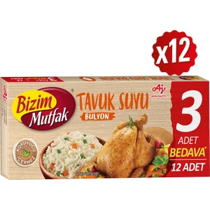 Bizim Mutfak Tavuk Suyu Bulyon (12'li) 120 gr 12'li Paket