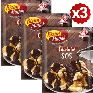 Bizim Mutfak Çikolatalı Sos 128 gr 3'lü Paket