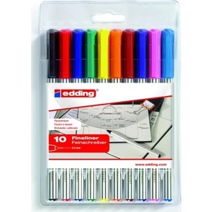 Fineliner Ofis Kalemi 10 Renkli Set 0.3 mm Çizim ve Yazım İçin Uygun