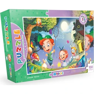 Blue Focus 100 Parça Puzzle - Kelebek Avcıları