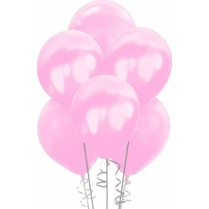 Pera Balon Metalik Pembe Balon 20'li