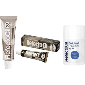 Kaş ve Kirpik Boyası No:3+No :3.1 +Oxidant 3%10 Volum Liquid 100 ml