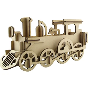 3D Sergi Ahşap Tren Maketi 33 Parça