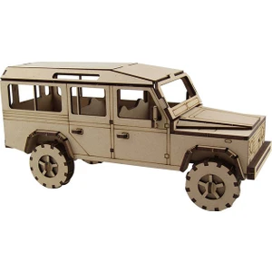 3D Sergi Ahşap LR Jeep Maketi 64 Parça