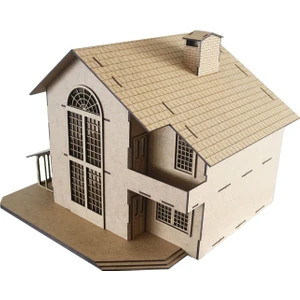 3D Sergi Ahşap Maria Ev Maketi 67 Parça