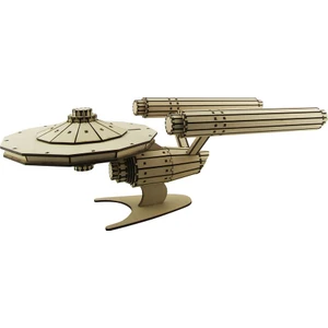 3D Sergi Ahşap Starship Enterprise  Maketi 255 Parça