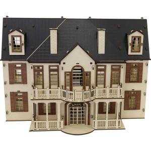 3D Sergi Ahşap Manor Konağı Maketi 251 Parça