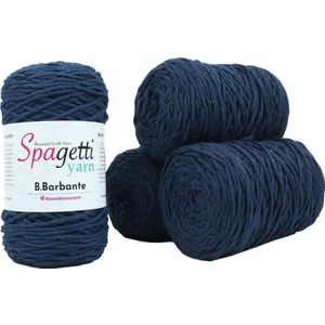 Spagettiyarn Lacivert Barbante İp 4'lü Set
