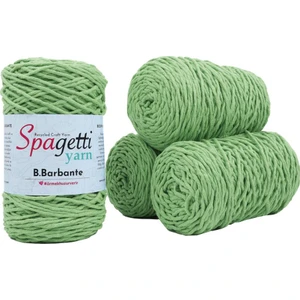 Spagettiyarn Fıstık Yeşili Barbante İp 4'lü Set