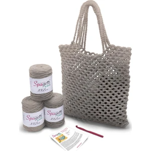 Spagettiyarn File Çanta Kiti Kapalı Bej