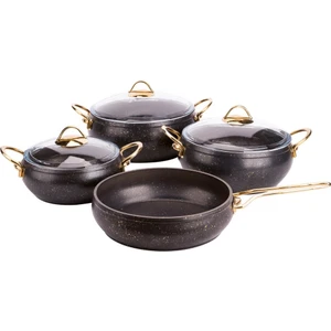 Özkent Granit Güveç Metal Gold 7 Parça