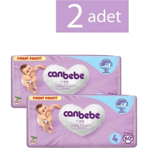 Bebek Bezi  4 Maxi Beden 60 Adet 2 Paket