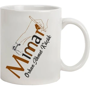 Hediye Rengi İsme Özel Mimar Temalı Kupa Bardak