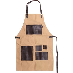 Medusa Forma Askılı Şef Barista Aşçı Kuaför Tattoo Garson Önlüğü Krem