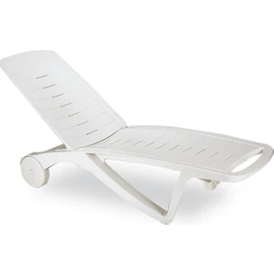 Elegance Şazlong Beyaz Plastik 2'li