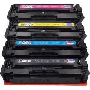 Yüzde Yüz Toner HP M377-M452-M477-M479 Takım Muadil Toner 410A 2300 Sayfa Renkli